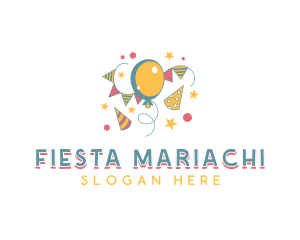 Fiesta Balloon Party logo design