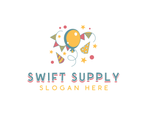 Fiesta Balloon Party logo design