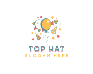 Fiesta Balloon Party logo design