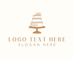 Wedding Floral Cake logo