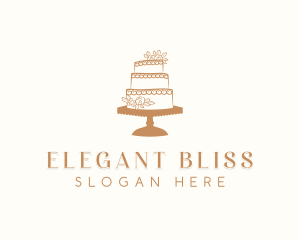 Wedding Floral Cake logo