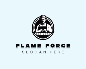 Blacksmith Forge Metalworks logo design