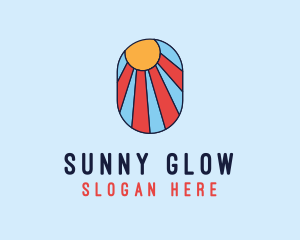 Beach Resort Colorful Summer logo design