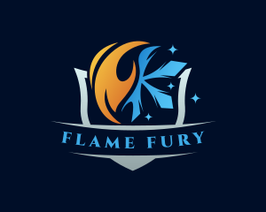 Cold Flame Ventilation logo design