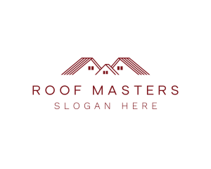 Residential House Roof logo design