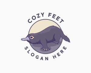 Cute Wild Platypus logo design