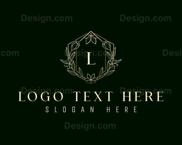 Floral Nature Ornament Logo