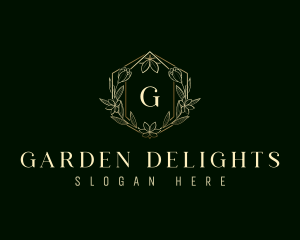 Floral Nature Ornament logo design