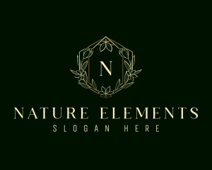 Floral Nature Ornament logo design