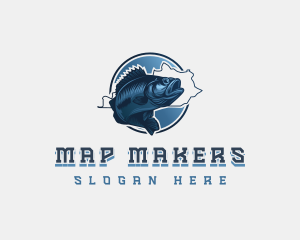 Seabass Fish Seafood logo design