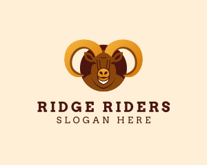 Wild Ram Horn  logo design