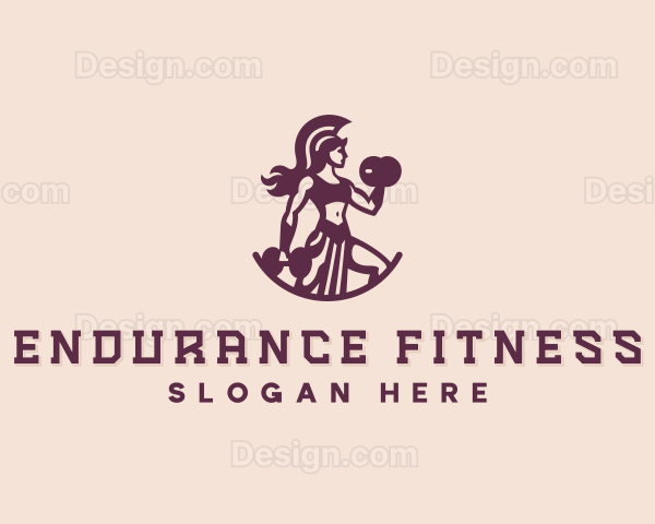 Roman Woman Fitness Gym Logo