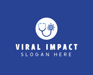 Medical Virus Check Up logo design