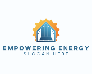 Solar Power Sustainable logo design