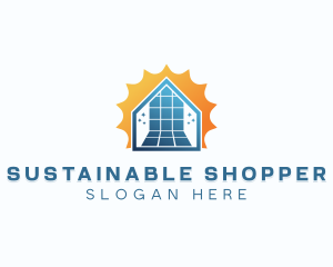 Solar Power Sustainable logo design