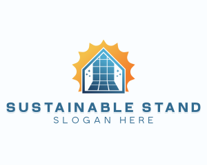 Solar Power Sustainable logo design