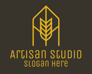 Orange Wheat Arch logo design