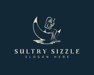 Sexy Female Smoker logo