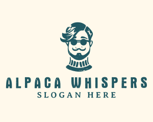 Hipster Sunglasses Man logo design