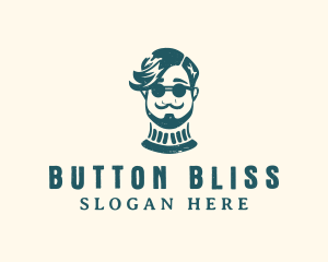 Hipster Sunglasses Man logo design