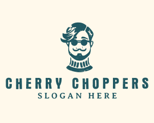 Hipster Sunglasses Man logo design