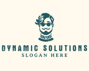 Hipster Sunglasses Man logo design