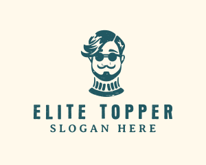 Hipster Sunglasses Man logo design