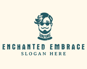 Hipster Sunglasses Man logo design