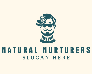 Hipster Sunglasses Man logo design