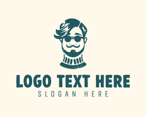 Hipster Sunglasses Man logo
