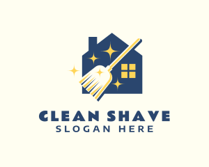 House Broomstick Cleaning logo design