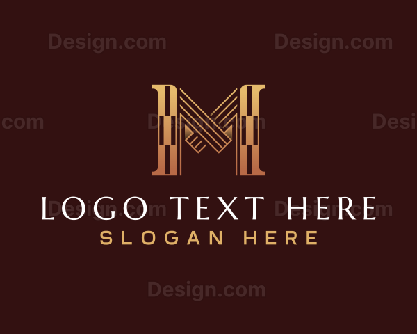 Luxury Business Letter M Logo