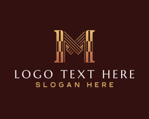 Luxury Business Letter M Logo