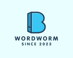 Blue Book Letter B logo