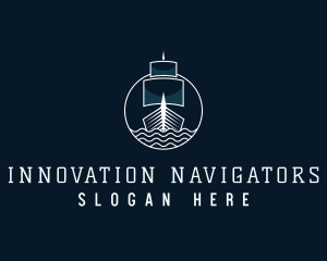 Sailing Battleship Voyage logo design