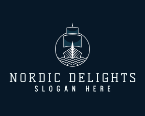 Sailing Battleship Voyage logo design