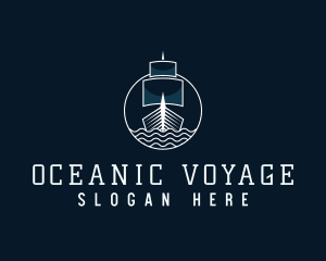 Sailing Battleship Voyage logo design