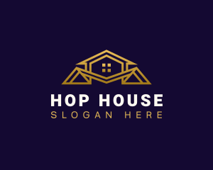 House Real Estate Roof logo design