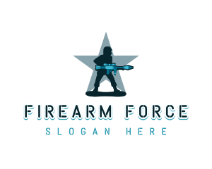 Rocket Launcher Soldier logo design