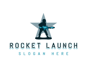 Rocket Launcher Soldier logo design