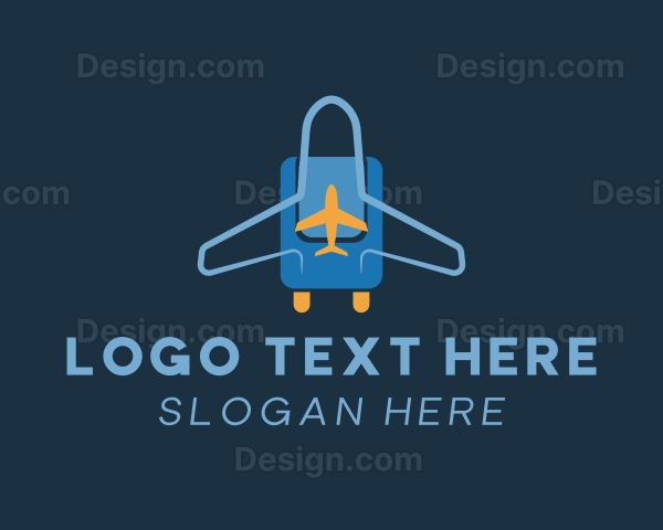 Airplane Luggage Bag Logo