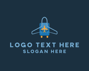 Airplane Luggage Bag Logo