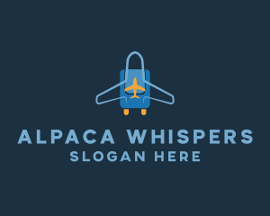 Airplane Luggage Bag logo design