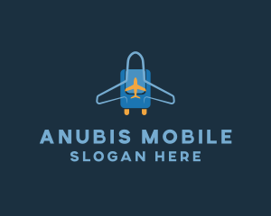 Airplane Luggage Bag logo design