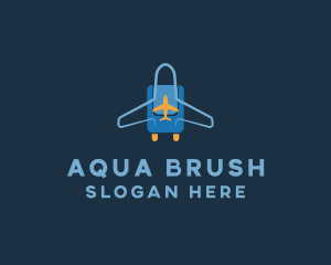 Airplane Luggage Bag logo design