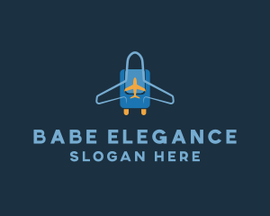 Airplane Luggage Bag logo design