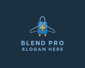 Airplane Luggage Bag logo design