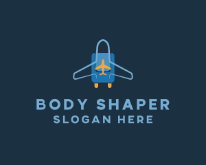 Airplane Luggage Bag logo design