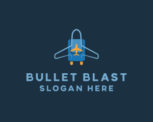 Airplane Luggage Bag logo design