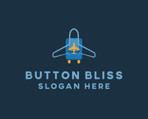 Airplane Luggage Bag logo design